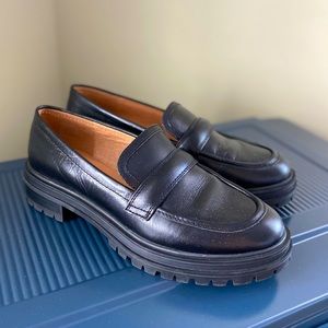 LIKE NEW Madewell “Bradley” Leather Lugsole Loafer